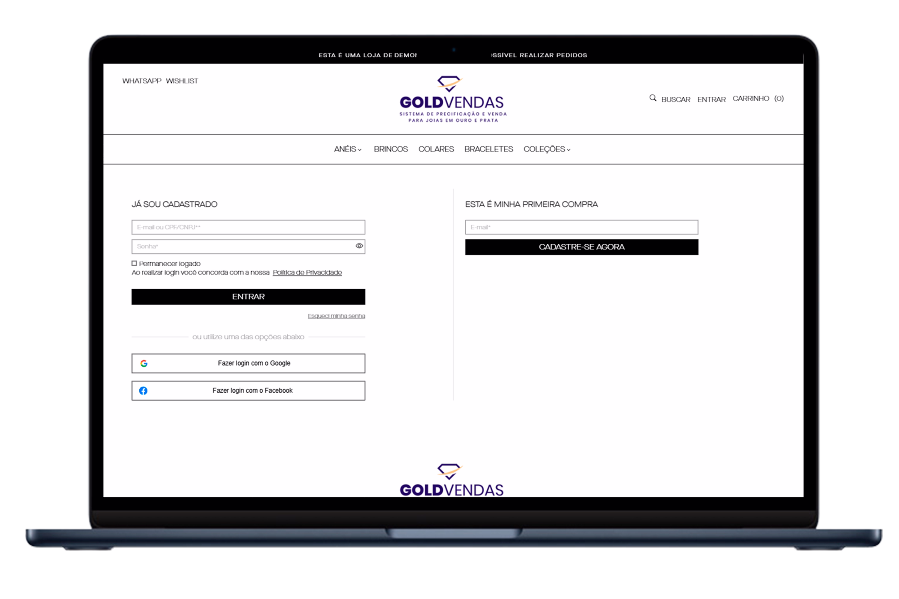 Mockup Gold Vendas versão fechada